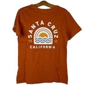 Champion Santa Cruz California TShirt VNeck Short Sleeve Active Size Medium NEW